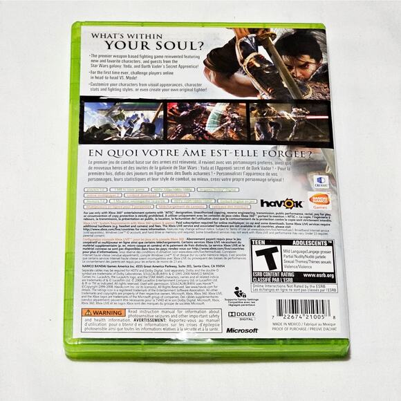XBOX 360 preloved Soul Calibur IV Star Wars collab video game - Picture 2 of 4